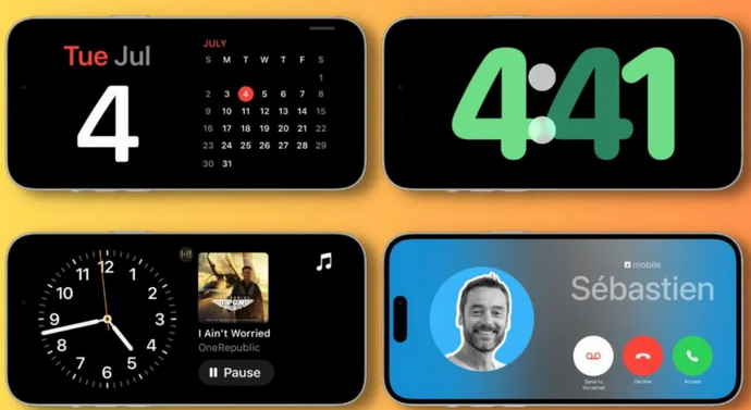 德清苹果手机维修分享iOS17横屏充电待机显示有什么好处 