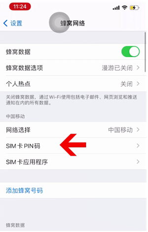 德清苹果14维修网分享如何给iPhone14的SIM卡设置密码 