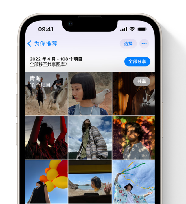 德清苹果维修网点分享在 iPhone 上使用共享图库 